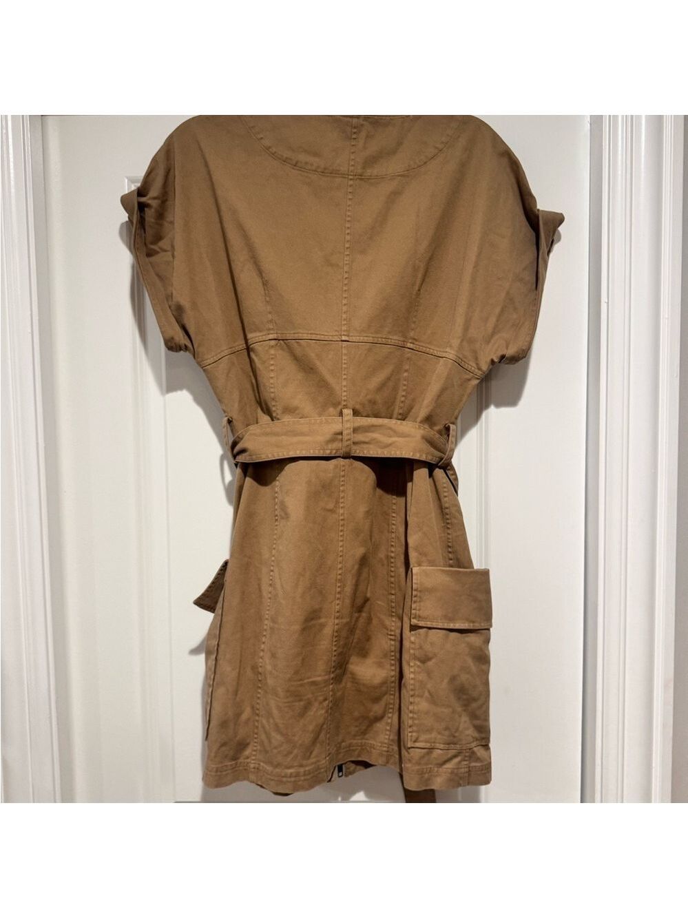 A.L.C. Bellamy twill belted dress, L - Picture 5 of 5